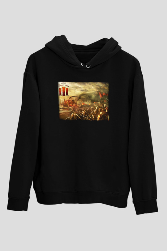 Age Of Empires Siyah Unisex Hoodie
