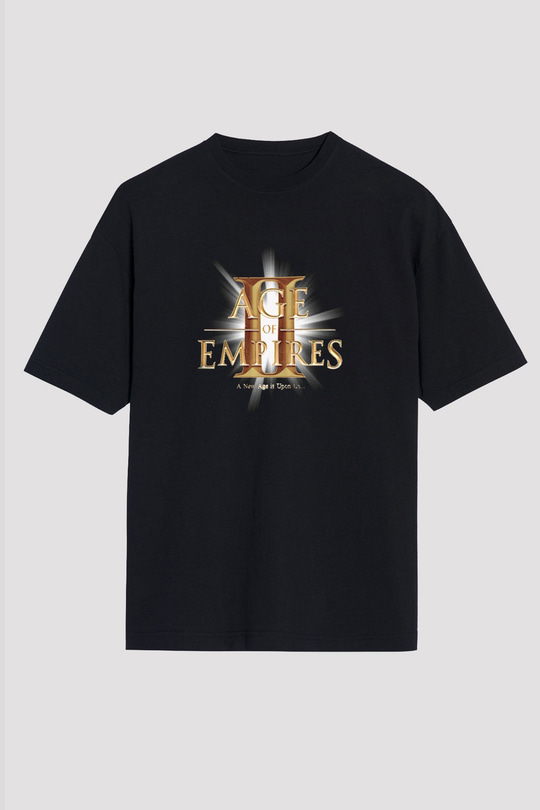 Age Of Empires Siyah Unisex Oversize Tişört T-Shirt