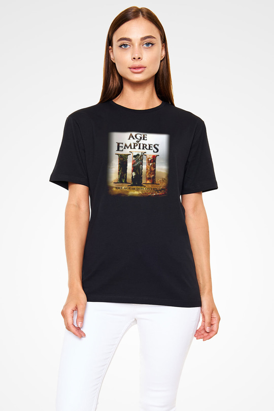 Age Of Empires Siyah Unisex Tişört T-Shirt