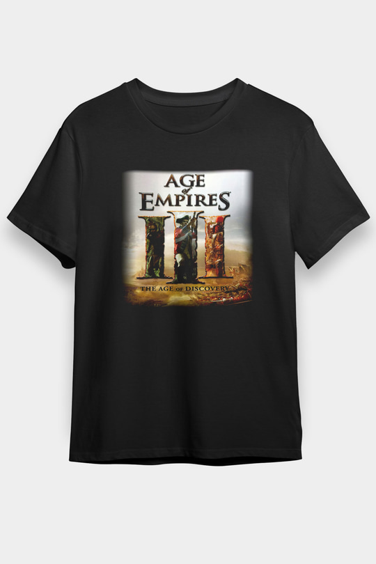 Age Of Empires Siyah Unisex Tişört T-Shirt