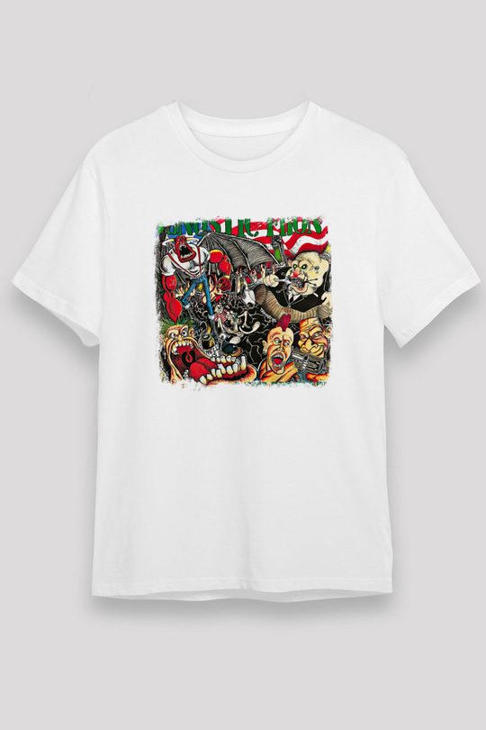Agnostic Front Baskılı Unisex Beyaz Tişört