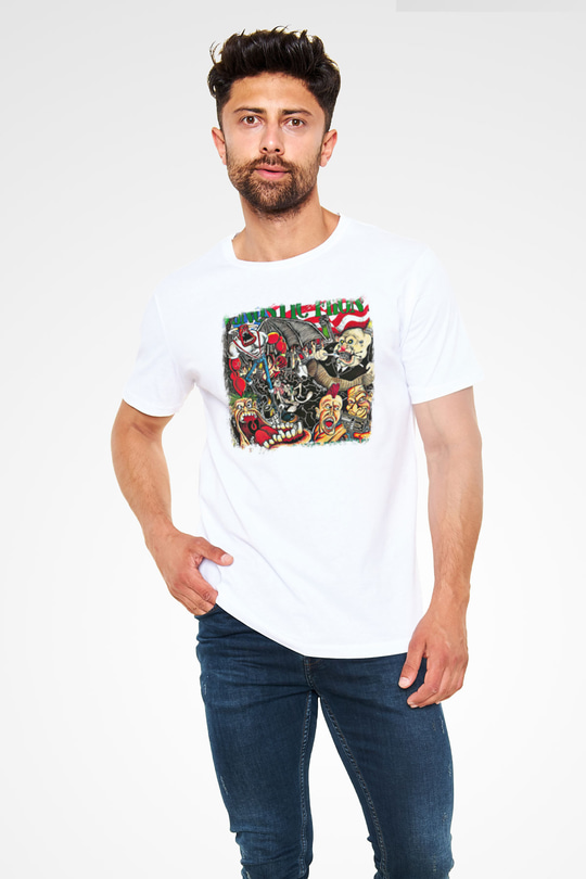 Agnostic Front Baskılı Unisex Beyaz Tişört