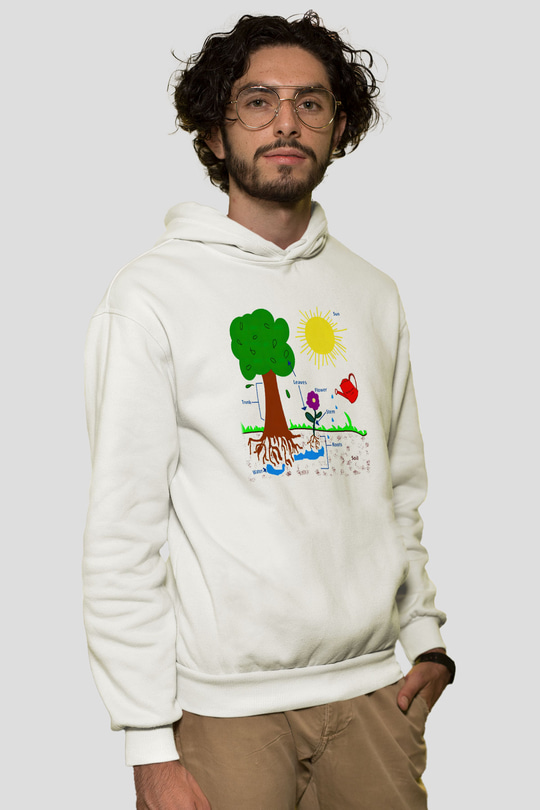 Agronomist Beyaz Unisex Hoodie