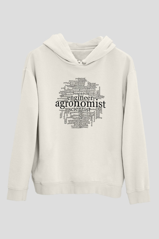 Agronomist Beyaz Unisex Hoodie