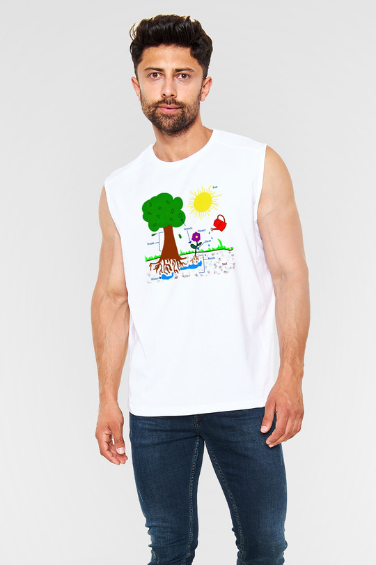 Agronomist Beyaz Unisex Kolsuz Tişört