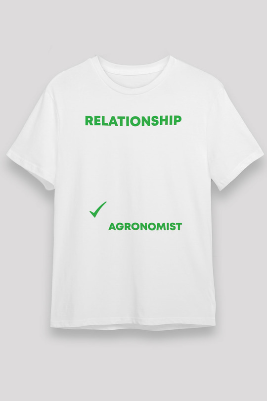 Agronomist Beyaz Unisex Tişört T-Shirt - TişörtFabrikası