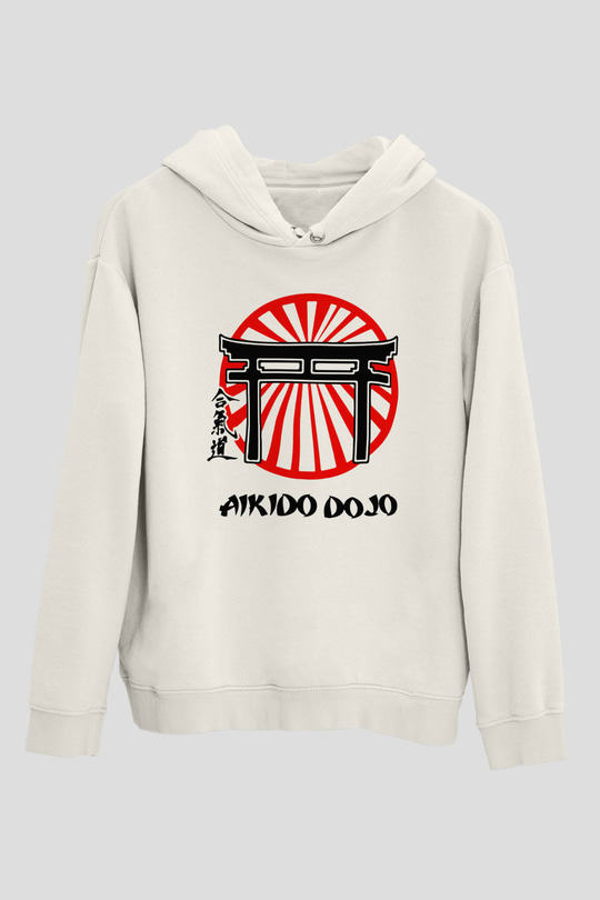 Aikido Beyaz Unisex Hoodie