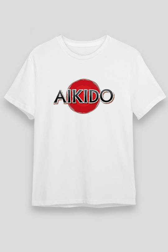Aikido Beyaz Unisex Tişört T-Shirt - TişörtFabrikası