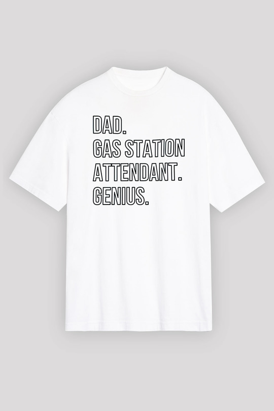 Akaryakıt Beyaz Oversize Tişört Oversize T-shirt - TişörtFabrikası
