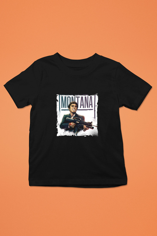 Al Pacino Baskılı Unisex Siyah Çocuk Tişört