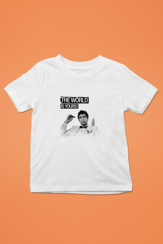 Al Pacino Unisex Baskılı Beyaz Çocuk Tişört