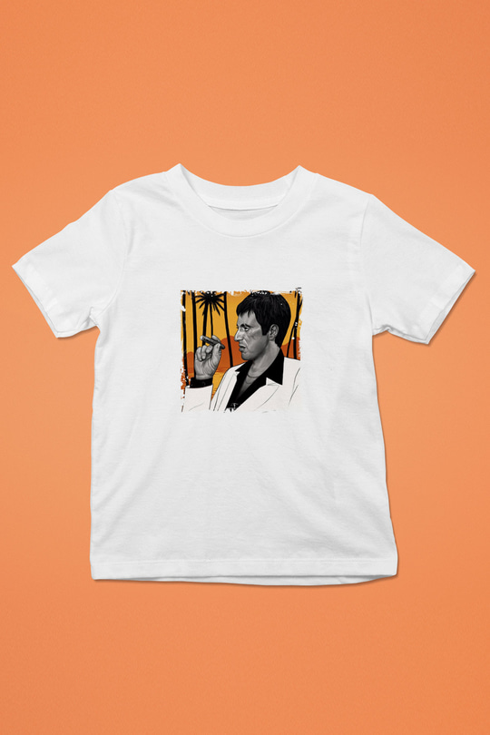Al Pacino Unisex Baskılı Beyaz Çocuk Tişört