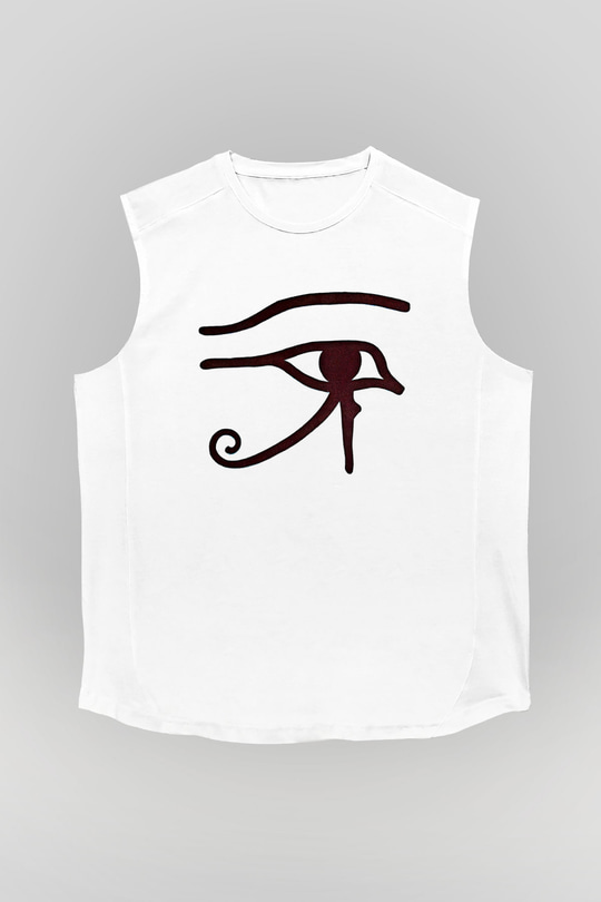 Alan Persons Project Baskılı Beyaz Unisex Kolsuz Tişört - Tshirt