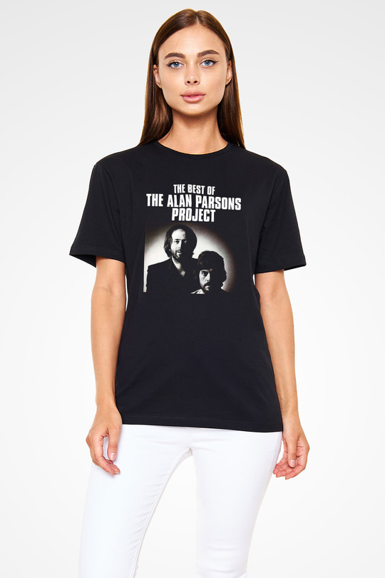 Alan Persons Project Baskılı Unisex Siyah Tişört - Tshirt