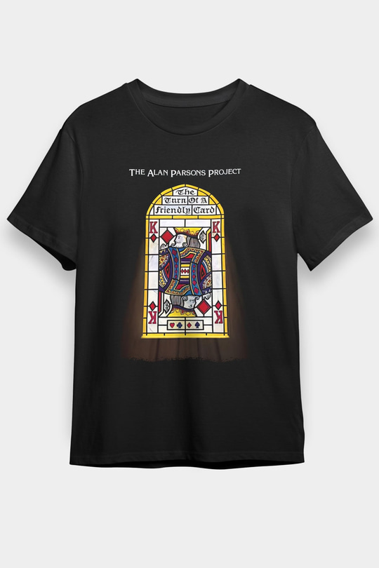 Alan Persons Project Baskılı Unisex Siyah Tişört - Tshirt