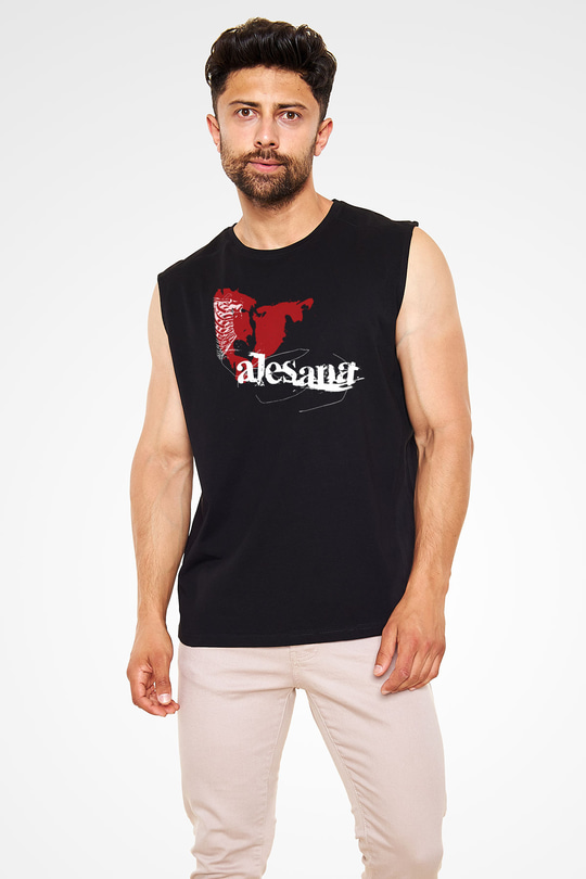 Alesana Siyah Unisex Kolsuz Tişört