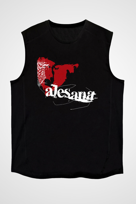 Alesana Siyah Unisex Kolsuz Tişört