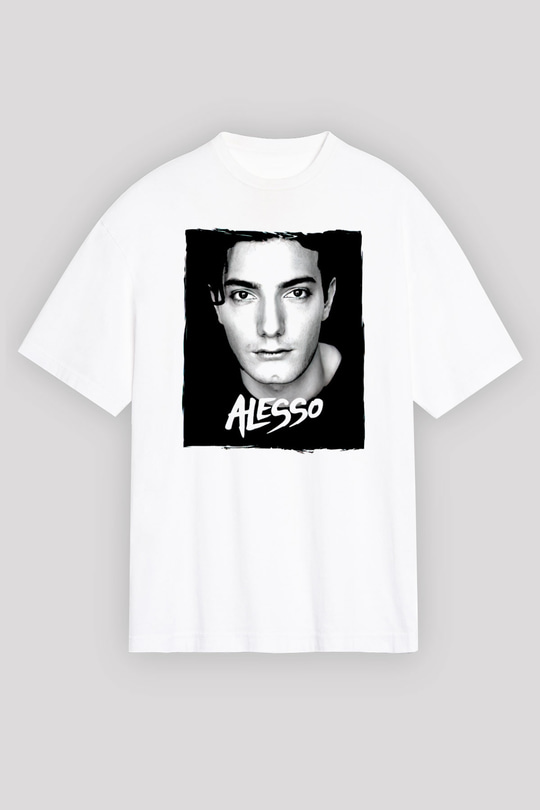 Alesso Beyaz Oversize Tişört Oversize T-shirt - TişörtFabrikası