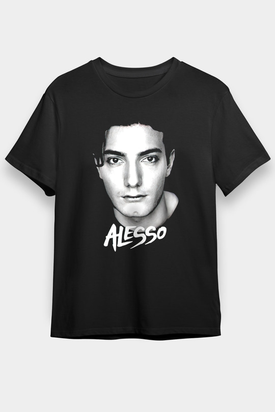 Alesso Siyah Unisex Tişört T-Shirt - TişörtFabrikası