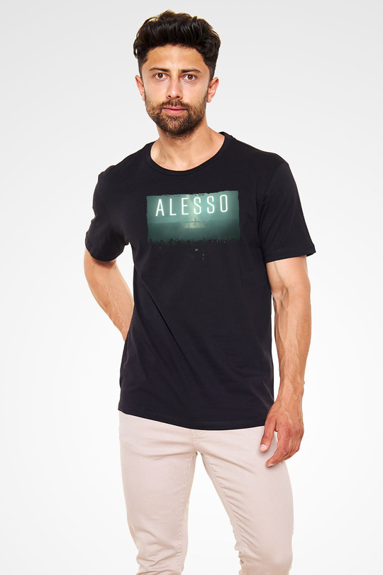 Alesso Siyah Unisex Tişört T-Shirt - TişörtFabrikası