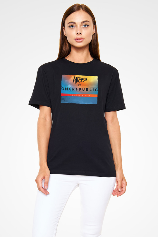Alesso Siyah Unisex Tişört T-Shirt - TişörtFabrikası
