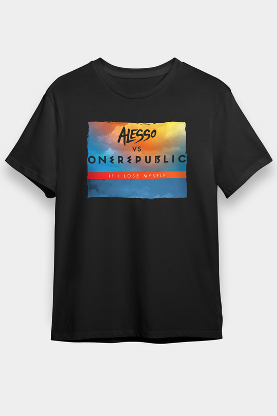 Alesso Siyah Unisex Tişört T-Shirt - TişörtFabrikası