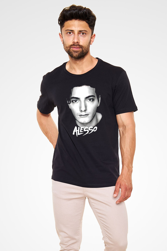 Alesso Siyah Unisex Tişört T-Shirt - TişörtFabrikası