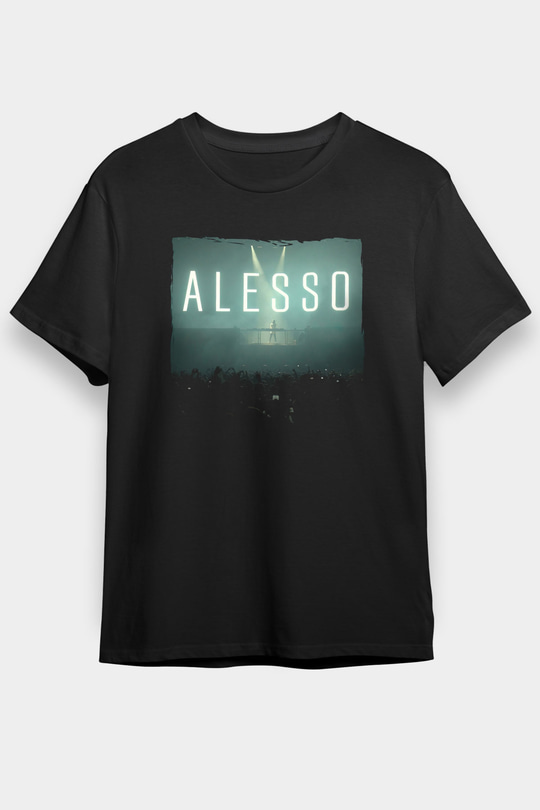 Alesso Siyah Unisex Tişört T-Shirt - TişörtFabrikası