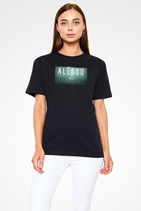 Alesso Siyah Unisex Tişört T-Shirt - TişörtFabrikası