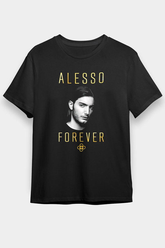 Alesso Siyah Unisex Tişört T-Shirt - TişörtFabrikası