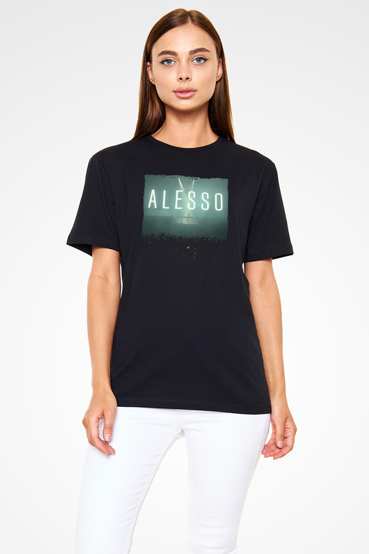 Alesso Siyah Unisex Tişört T-Shirt - TişörtFabrikası