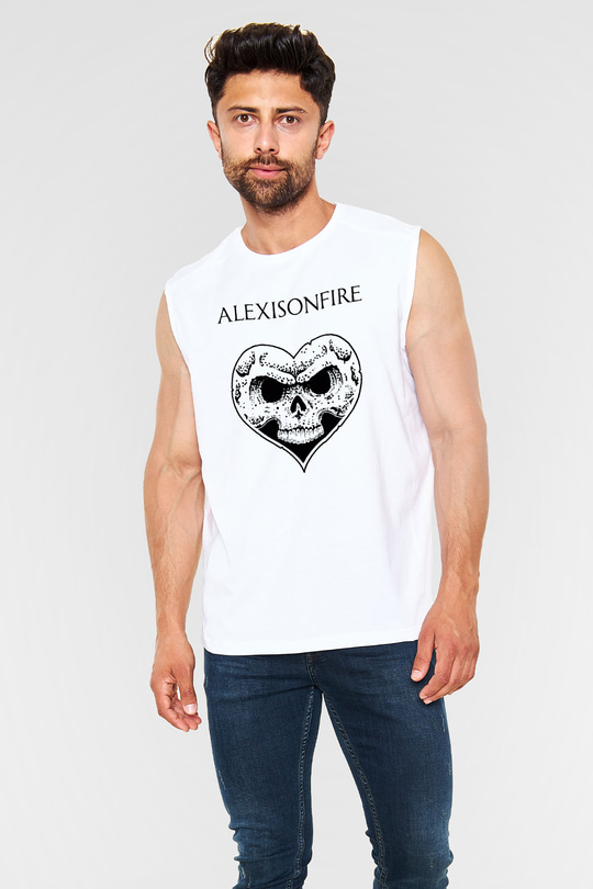 Alexisonfire Beyaz Unisex Kolsuz Tişört