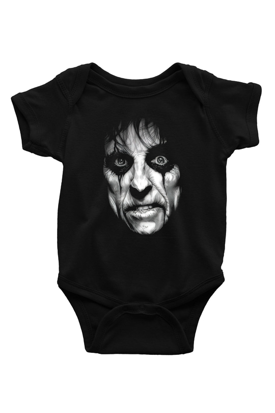 Alice Cooper Siyah Bebek Body - Zıbın