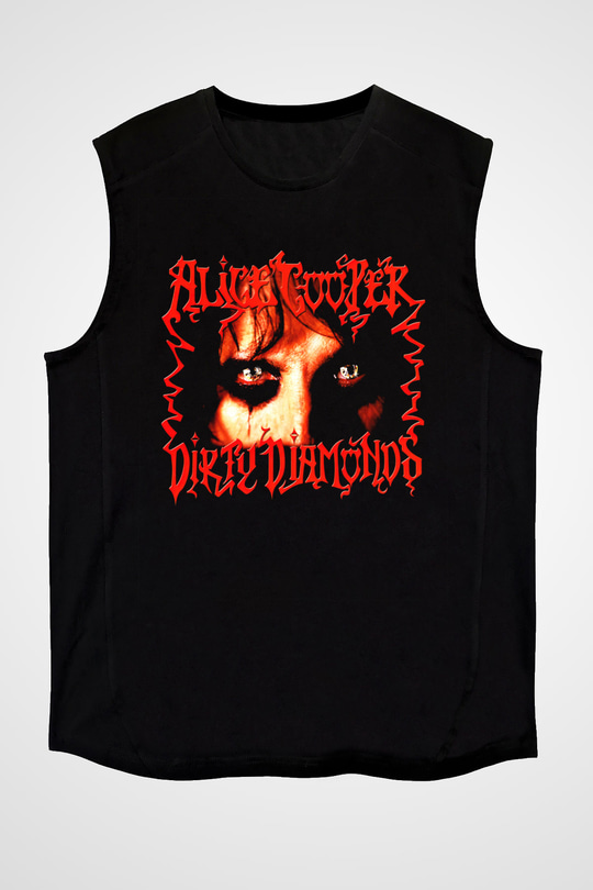 Alice Cooper Siyah Unisex Kolsuz Tişört