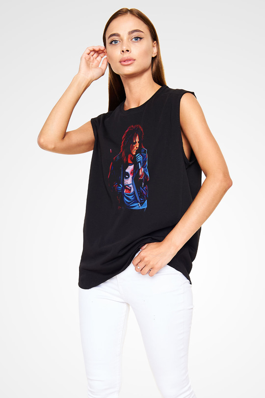 Alice Cooper Siyah Unisex Kolsuz Tişört