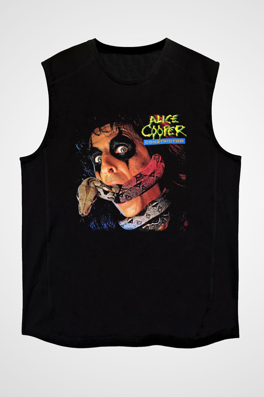 Alice Cooper Siyah Unisex Kolsuz Tişört