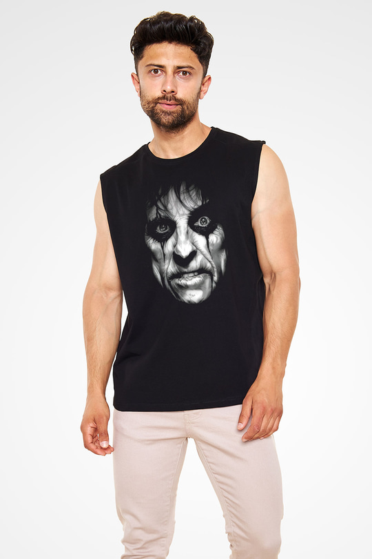 Alice Cooper Siyah Unisex Kolsuz Tişört