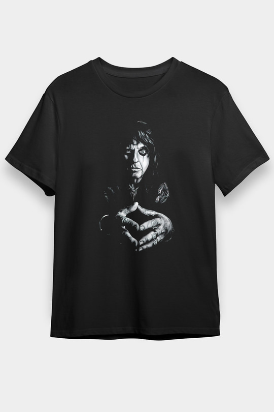 Alice Cooper Siyah Unisex Tişört T-Shirt - TişörtFabrikası