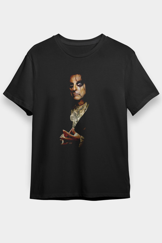 Alice Cooper Siyah Unisex Tişört T-Shirt - TişörtFabrikası