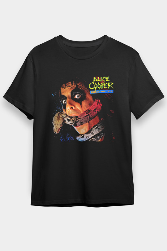 Alice Cooper Siyah Unisex Tişört T-Shirt - TişörtFabrikası