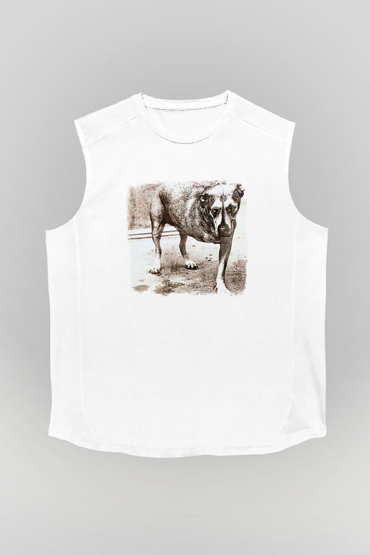 Alice in Chains Baskılı Unisex Beyaz Kolsuz Tişört