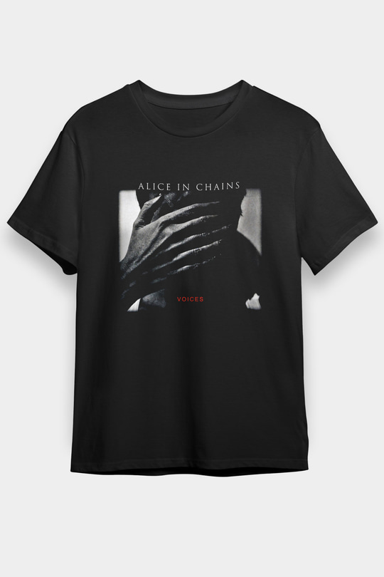 Alice in Chains Baskılı Unisex Siyah Tişört