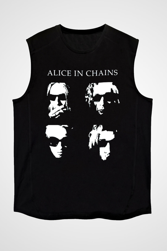 Alice in Chains Siyah Unisex Kolsuz Tişört