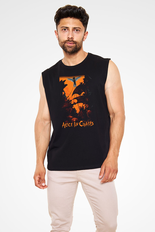 Alice in Chains Siyah Unisex Kolsuz Tişört