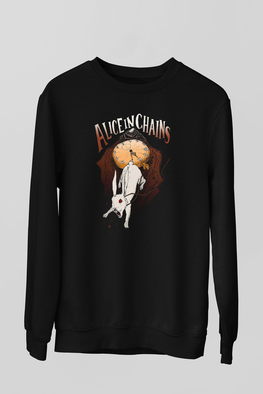 Alice in Chains Siyah Unisex Sweatshirt