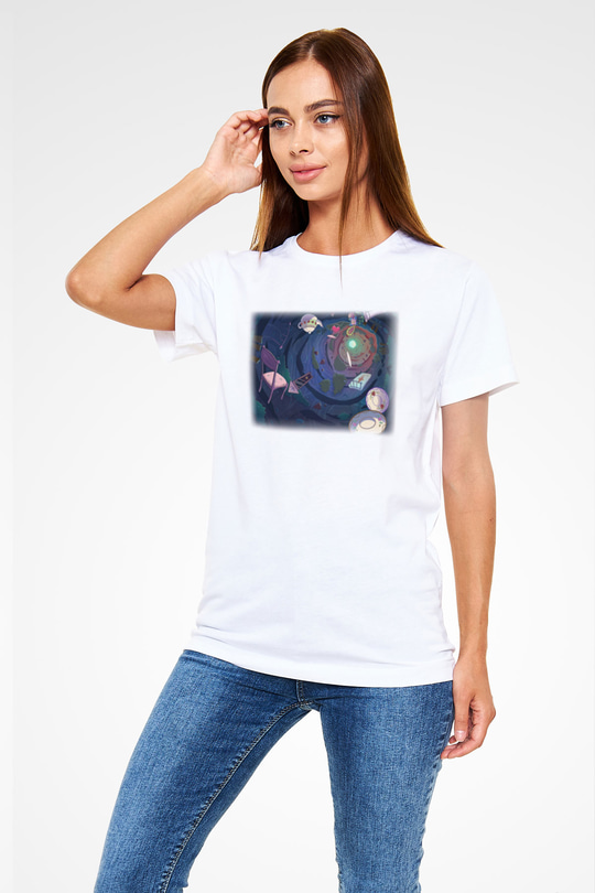 Alice in Wonderland Beyaz Unisex Tişört T-Shirt