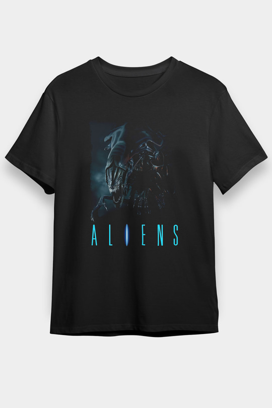 Alien Siyah Unisex Tişört T-Shirt