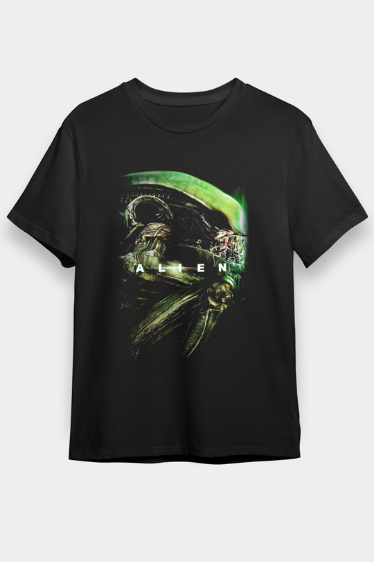 Alien Siyah Unisex Tişört T-Shirt
