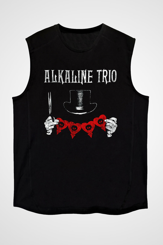 Alkaline Trio Siyah Unisex Kolsuz Tişört