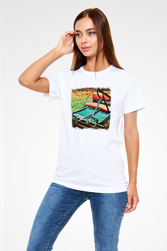 All-American Rejects Baskılı Unisex Beyaz Tişört